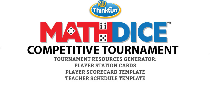 Math Dice Competitive Tournament Generator